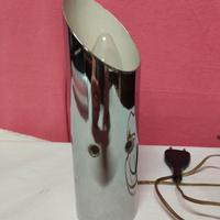 Lampada da tavolo cromata design modernariato 