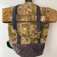 Zaino fatto a mano di sari indiani riciclati