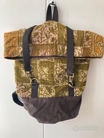 Zaino fatto a mano di sari indiani riciclati