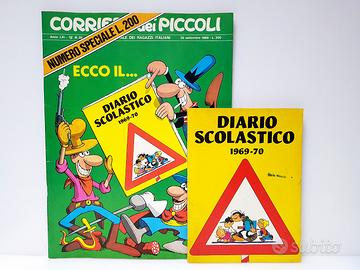 Diario scolastico corriere dei piccoli 1969-70