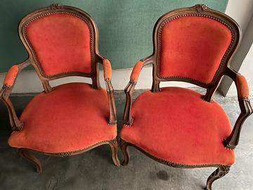 Coppia Poltroncine Antiche