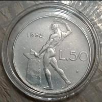Italia – 50 Lire – 1962 – SPL+ 
