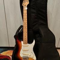 Chitarra elettrica con amplificatore