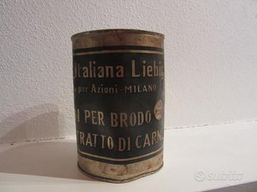 Scatola di latta per dadi per brodo LIEBIG