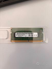 RAM Micron 8GB DDR4 3200MHz SO-DIMM per Notebook