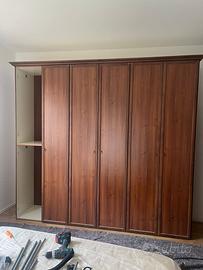 Armadio legno 6 ante