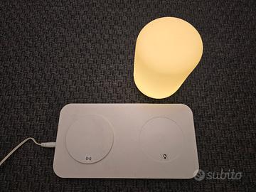 Caricabatterie wireless con lampada ricaricabile