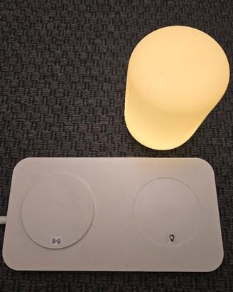 Caricabatterie wireless con lampada ricaricabile