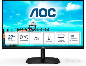 AOC 27B2H- Monitor 27" IPS Full HD 75 Hz