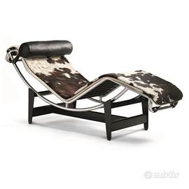 CHAISE LONGUE PELLE E CAVALLINO
