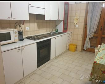 cucina bianca con elettrodomestici