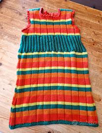 Vestito bambina vintage fatto a mano