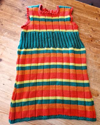 Vestito bambina vintage fatto a mano