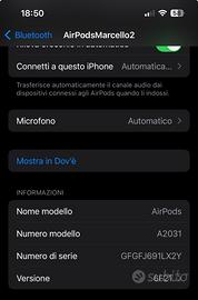 AirPods Apple originali con custodia