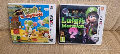 lotto 2 giochi Nintendo 3ds luigi e yoshi