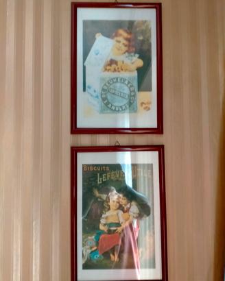COPPIA DI MINI POSTER DA COLLEZIONE  