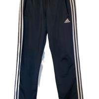 Pantaloni tuta Adidas neri S strisce bianche