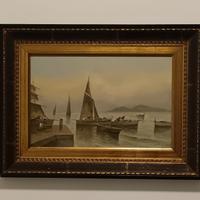 Raimondo Radames Scoppa dipinto olio su legno 