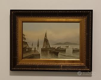 Raimondo Radames Scoppa dipinto olio su legno 