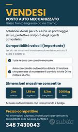 posto auto meccanizzato pta Romana MI
