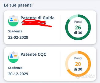 Autista Italiano patente A B C D /C+CQC