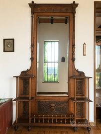 arredo "Savonarola" con Specchiera  Fine XIX
