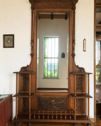 arredo "Savonarola" con Specchiera  Fine XIX