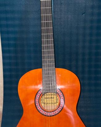 Chitarra SAKURA 920 4/4 amber con 3 plettri