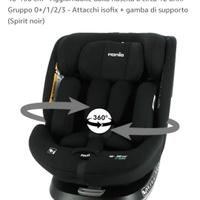 seggiolino girevole 360 gruppi 1-2-3