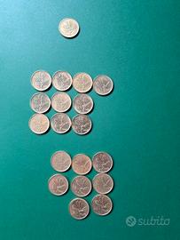 19 monete da 20 lire