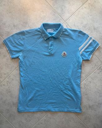 Polo Moncler donna vintage azzurro L