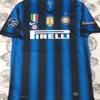 maglia shirt Inter 2010/2011 full patch Home Nike