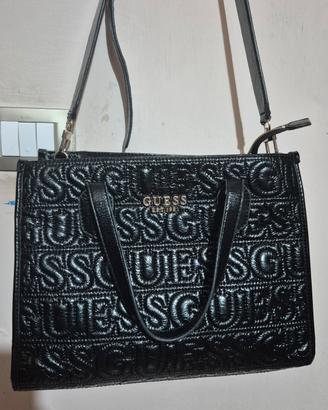 Borsa guess nera da donna
