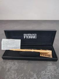Biro placcata oro Gianfranco Ferrè 