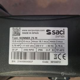 Elettropompa filtro SACI Winner 75 M