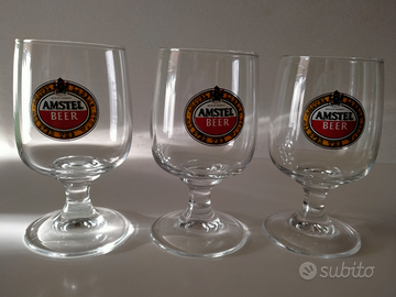 Bicchieri birra Amstel Beer