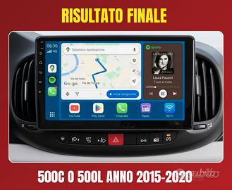 Fiat 500L o 500C KIT COMPLETO Autoradio Android