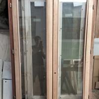 finestra in legno abete grezzo,completa