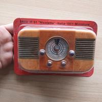 Miniatura Radio Imca IF 51 Nicoletta Italia 1951