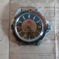 Orologio Russo Vintage con Documenti Vintage Nuovo