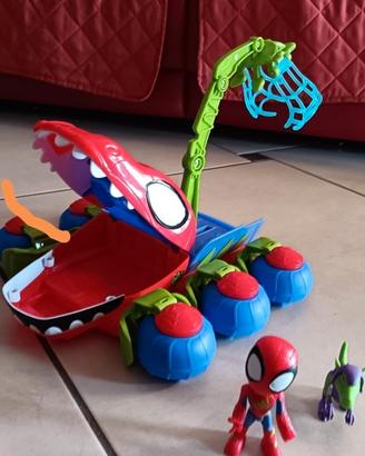 playset Spidey e Dino