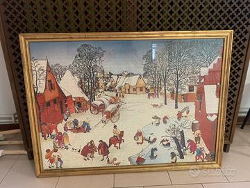 Puzzle “Inverno” di Ermes Miceli con cornice