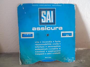Antico disco orario assicurazioni SAI