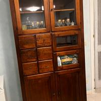 Vetrina credenza in legno