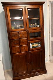Vetrina credenza in legno