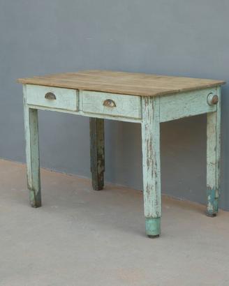 Tavolo mattarello da cucina laccato Shabby Chic