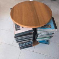 Porta CD e DVD in legno e metallo con oltre 100 CD