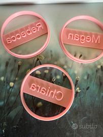 Stampo taglia pasta o boscotti none personalizzato