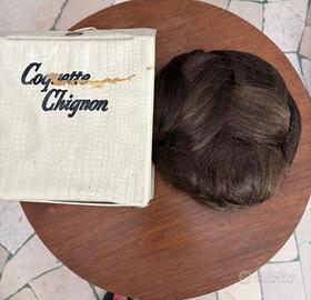 Chignon capelli naturali vintage anni ‘60 USA