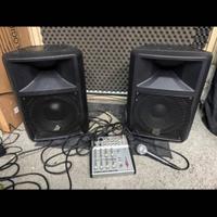 Impianti Karaoke complero casse mixer microf